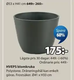 JYSK HVEPS blomkruka erbjuda
