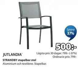 JYSK STRANDBY stapelbar stol erbjuda