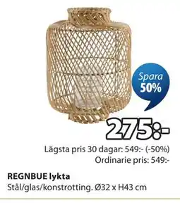 JYSK REGNBUE lykta erbjuda