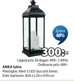 JYSK ANKA lykta erbjuda