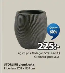 JYSK STORLIRE blomkruka erbjuda