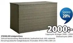 JYSK STEINKJER trädgårdsbox erbjuda