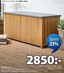 JYSK BEDER dynbox erbjuda