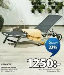 JYSK HANSTHOLM solsäng erbjuda