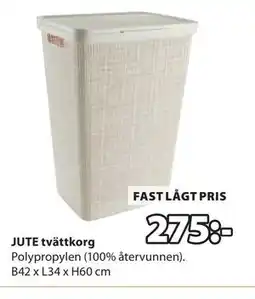 JYSK JUTE tvättkorg erbjuda