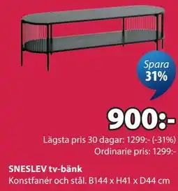 JYSK SNESLEV tv-bänk erbjuda