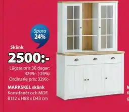 JYSK MARKSKEL skänk erbjuda