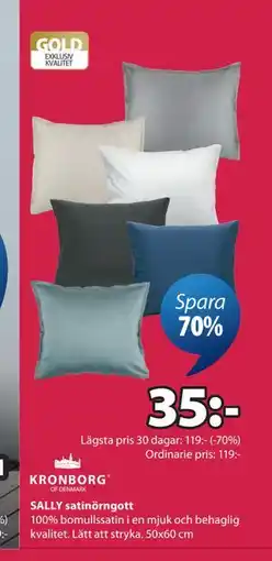 JYSK SALLY satinörngott erbjuda