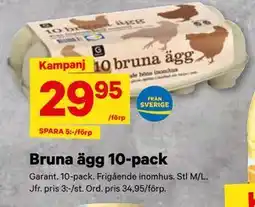 City Gross Bruna ägg 10-pack erbjuda