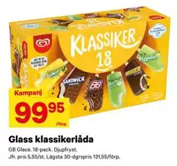 City Gross Glass klassikerlåda erbjuda
