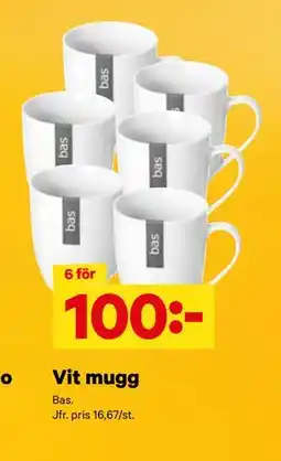 City Gross Vit mugg erbjuda