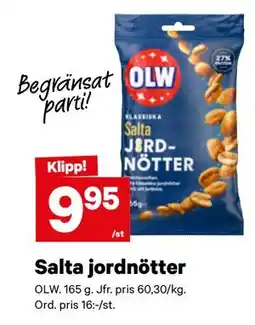 City Gross Salta jordnötter erbjuda