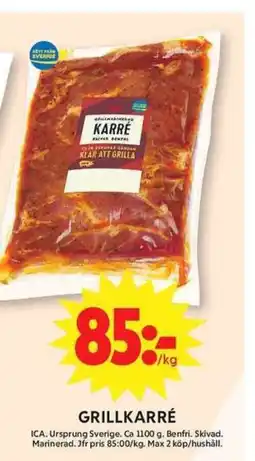 ICA Maxi Grillkarré erbjuda