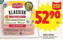 ICA Maxi Grillkorv erbjuda