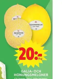 ICA Maxi Galia-och honungsmeloner erbjuda