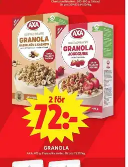 ICA Maxi Granola erbjuda
