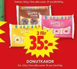 ICA Maxi Donutkakor erbjuda