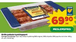 Coop Grillkryddade kycklingspett erbjuda