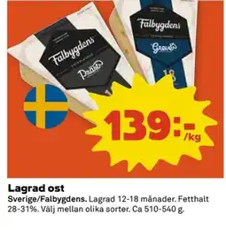 Coop Lagrad ost erbjuda