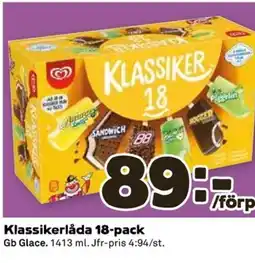 Coop Klassikerlåda 18-pack erbjuda