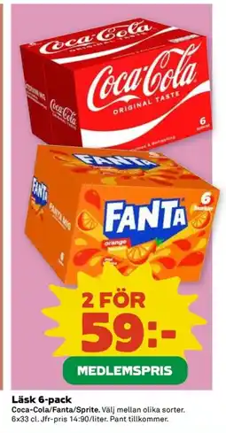 Coop Läsk 6-pack erbjuda