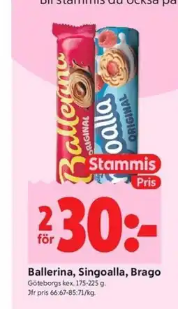 ICA Kvantum Ballerina, Singoalla, Brago erbjuda