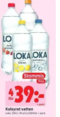 ICA Kvantum Kolsyrat vatten erbjuda