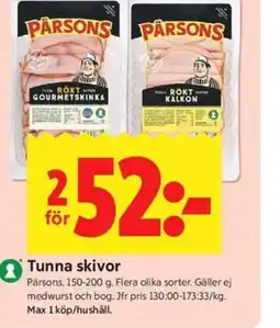 ICA Kvantum Tunna skivor erbjuda