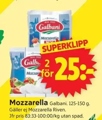 ICA Supermarket Mozzarella erbjuda