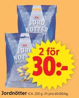 ICA Supermarket Jordnötter erbjuda