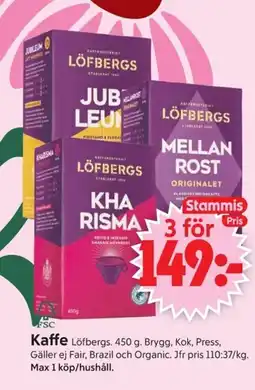 ICA Supermarket Kaffe erbjuda