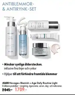 Oriflame Novage+ Blemish + Age Defy Routine Light erbjuda