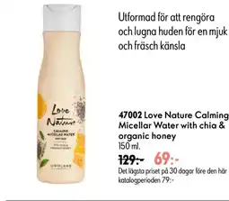 Oriflame Love Nature Calming Micellar Water with chia & organic honey erbjuda
