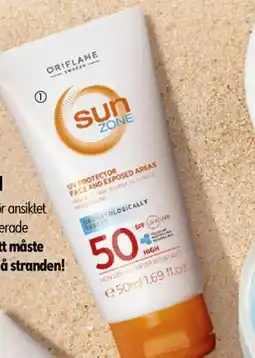 Oriflame Sun Zone UV Protector Face and Exposed Areas SPF 50 High erbjuda