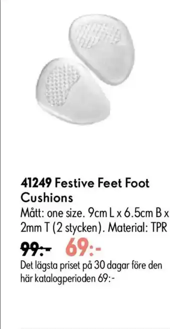 Oriflame Festive Feet Foot Cushions erbjuda