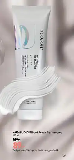 Oriflame DUOLOGI Bond Repair Pre-Shampoo erbjuda