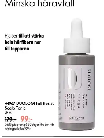 Oriflame DUOLOGI Fall Resist Scalp Tonic erbjuda