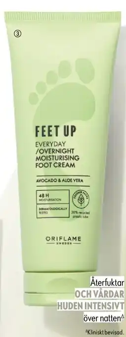 Oriflame Feet Up Everyday / Overnight Moisturising Foot Cream erbjuda