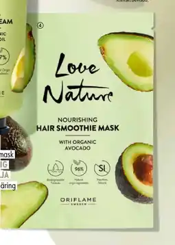 Oriflame Love Nature Nourishing Hair Smoothie Mask with Organic Avocado erbjuda