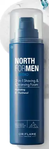Oriflame North For Men Subzero 2-in-1 Shaving & Cleansing Foam erbjuda