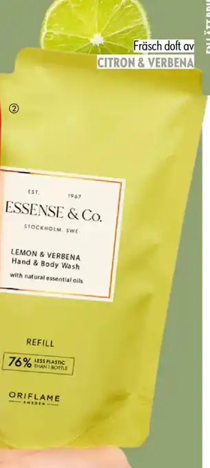 Oriflame Essense & Co. Lemon & Verbena Hand & Body Wash Refill erbjuda