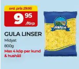 Matrix Butikerna Midyat Gula linser erbjuda