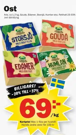 Pekås Arla Ost erbjuda