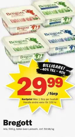 Pekås Arla Bregott erbjuda