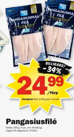 Pekås Feldts Pangasiusfilé erbjuda