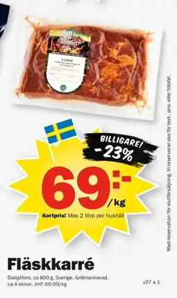 Pekås Dalsjöfors Fläskkarré erbjuda