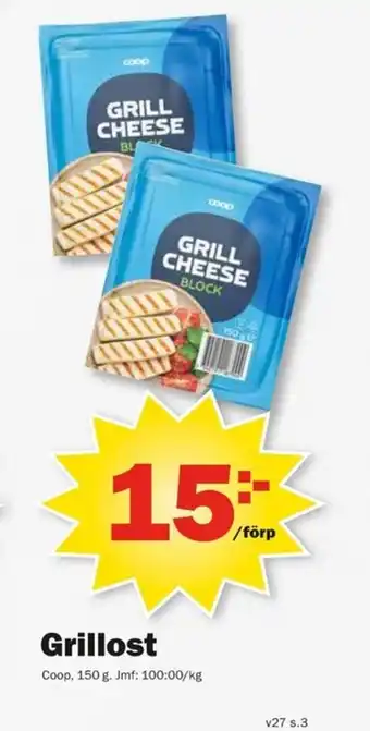 Pekås Coop Grillost erbjuda