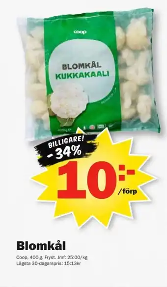 Pekås Coop Blomkål erbjuda
