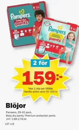 Pekås Pampers Blöjor erbjuda