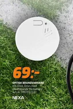 Bolist OPTISK BRANDVARNARE erbjuda